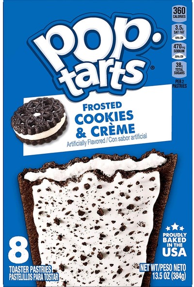 Pop Tarts Pop-Tarts Frosted Cookies & Cream 384 gr