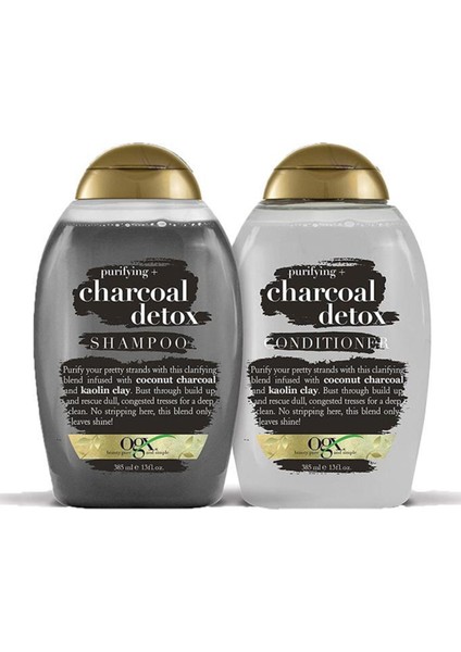 Charcoal Detox Şampuan 385 ml + Saç Kremi 385 ml