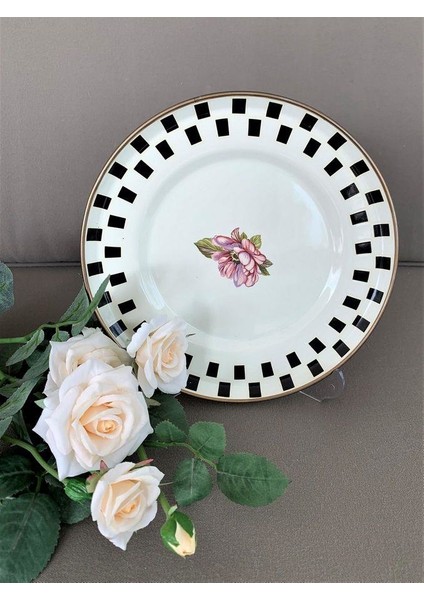 8236 Dama 20 cm Emaye Pasta Tabağı modelleri