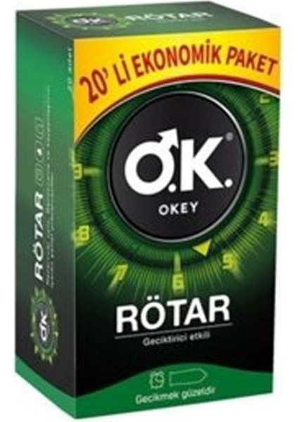 Rötar 20 Adet Prezervatif