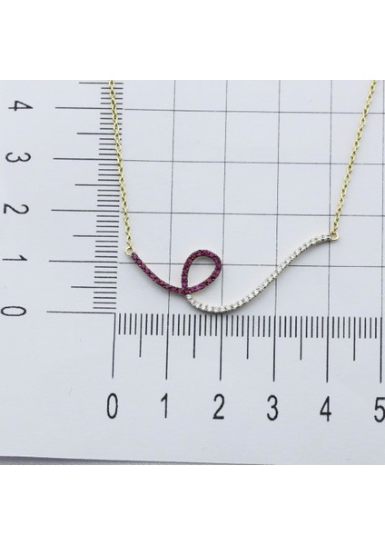0.19 Karat Pırlanta, 0.23 Yakut Kolye PN1092MZ
