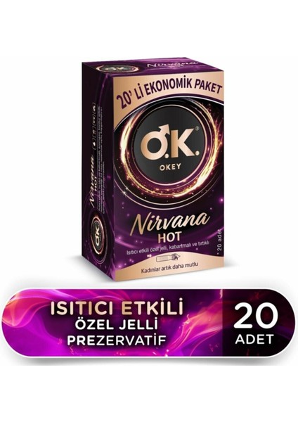 Prezervatif Nirvana Hot 20 Li X 2 Adet (40 Lı)