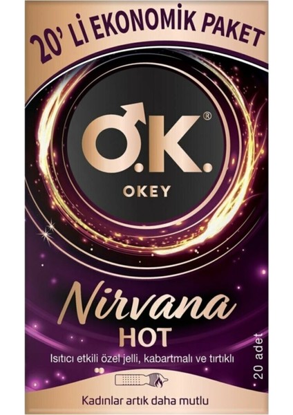 Prezervatif Nirvana Hot 20 Li X 2 Adet (40 Lı)
