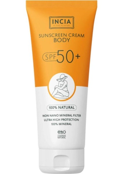 Vücut Için Doğal Güneş Kremi Spf 50 150 ml