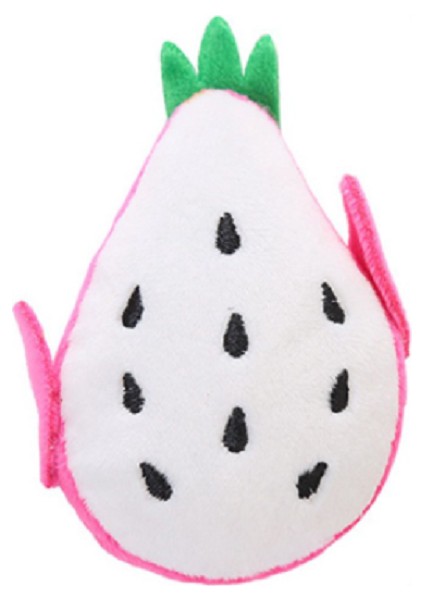 Ejder Meyvesi Şekilli Köpek Peluş Oyuncak 6 x 10 cm