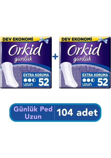 Günlük Ped Uzun Extra Koruma 104'LÜ Dev Ekonomi