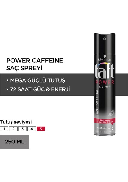 Taft Power Güçlü Tutuş&72 Saat Kafein Sprey 250 ml x 2 Adet fiyatları