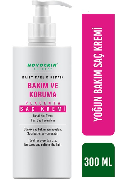 Placenta Yoğun Bakım ve Koruma Saç Kremi 300 ml