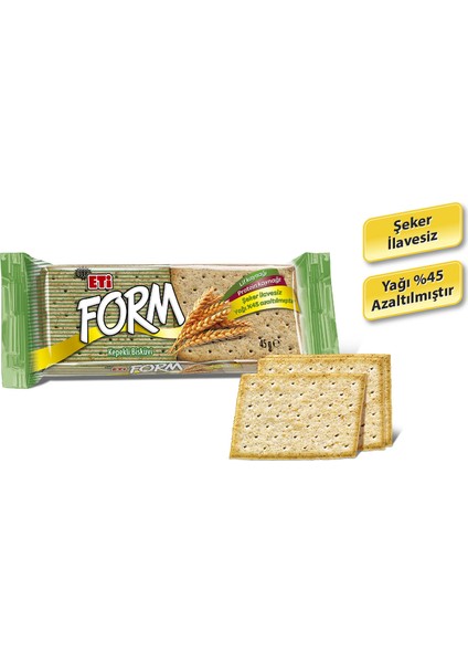 Form Kepekli Bisküvi 45 g x 24 Adet