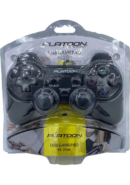 Pc Analog Titreşimli Dual Shock Game Pad Platoon PL-2596