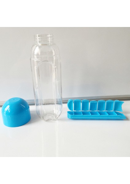 Açık Taşınabilir Tritan Hap Kutusu Su Bardağı ile Yedi (Yurt Dışından) fırsatları