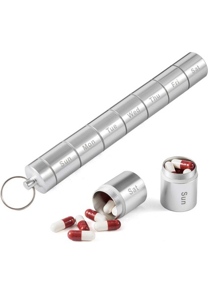 Haftalık Hap Düzenleyici - Gümüş (Yurt Dışından)