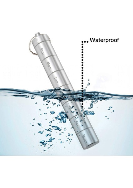 Haftalık Hap Düzenleyici - Gümüş (Yurt Dışından) fırsatları