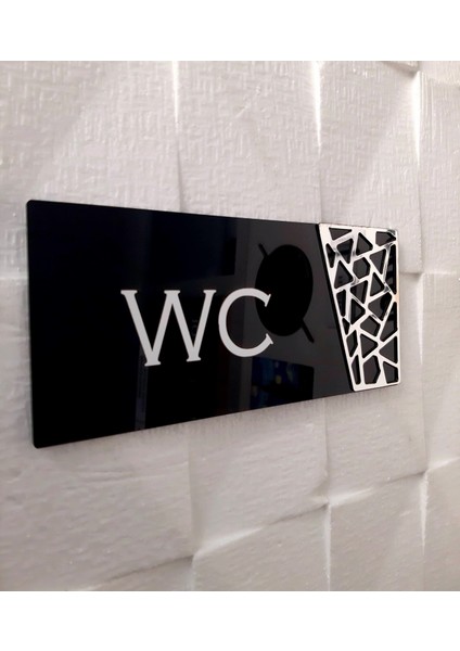Black Pearl Serisi Silver Wc Yönlendirme Tabelası indirimleri