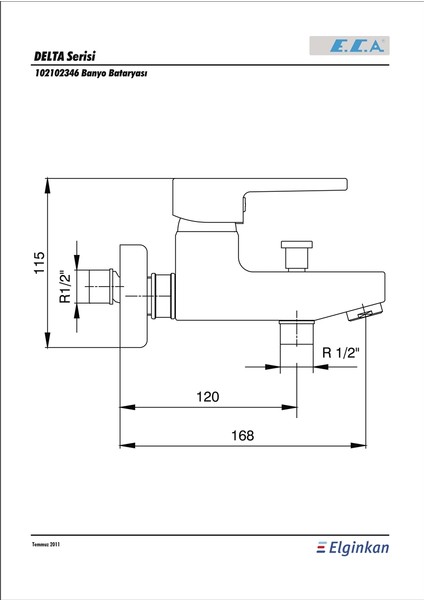 Eca Delta Banyo Bataryası - 102102346