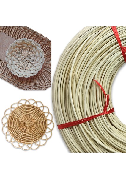 Rattan Doğal Bambu Çubuk 48 Metre - 3,5 mm Örgü Rattan İp