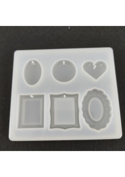 Reçine Epoksi Kalıbı - 6'li Kolye -Kod:971 fiyatları