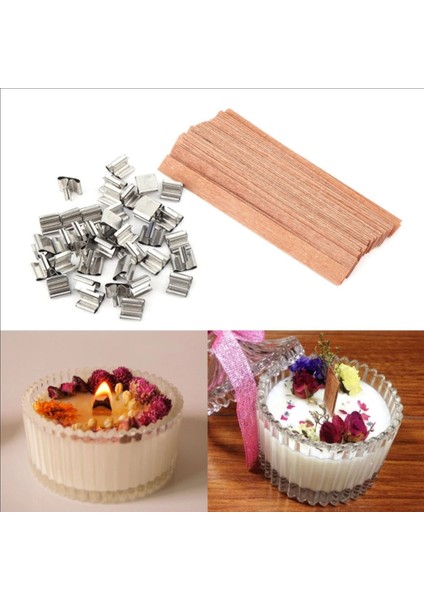 Ahşap Fitil -Ahşap Mum Fitili 25 Adet modelleri