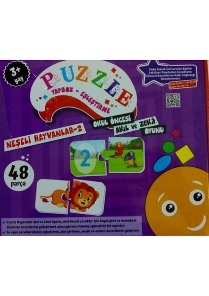 Neşeli Hayvanlar 2-Eşleştirme Puzzle