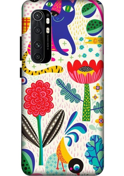 Xiaomi Mi Note 10 Lite Kılıf Baskılı Desenli Silikon Kılıf -7083