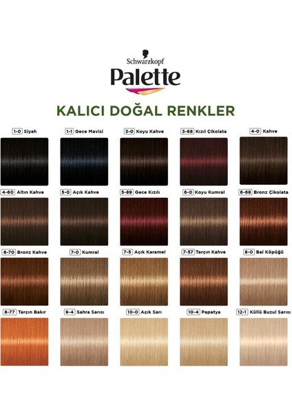 Schwarzkopf Palette Kalıcı Doğal Renkler 1-1 Gece Mavisi Saç Boyası