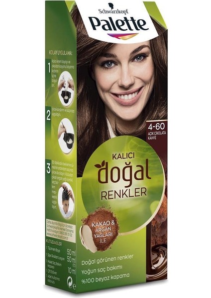 Schwarzkopf  Palette Saç Boyası & Kalıcı Doğal Renkler Colors 4/60 Altın Kahve