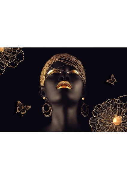 Esmer Afrikalı Kadın 3 Boyutlu Duvar Kağıdı fiyatları