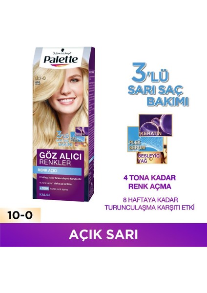 Schwarzkopf Palette Saç Boyası Açık Sarı 10-0
