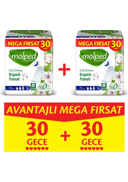 Pure&Soft Gece Avantajlı Mega Fırsat Paketi 60 Adet