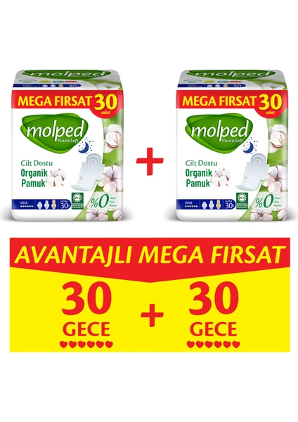 Pure&Soft Gece Avantajlı Mega Fırsat Paketi 60 Adet