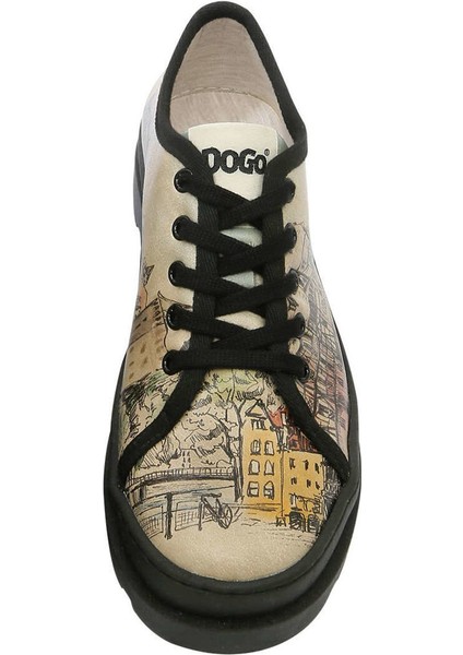 Kadın Vegan Deri Bej Sneakers - Take a Walk Tasarım indirimleri