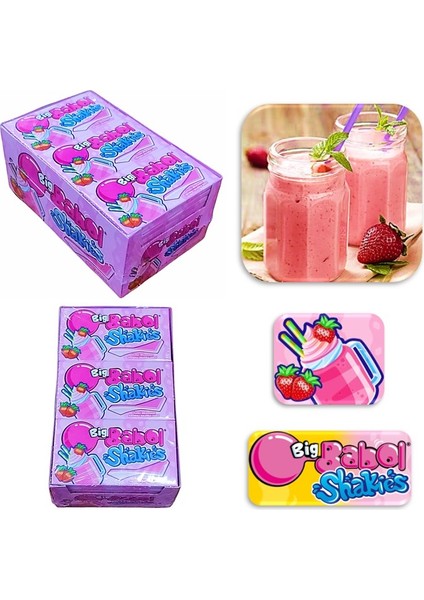 Big Babol Cüzdan Shaikes Çilekli Sakız 18 x 26 gr