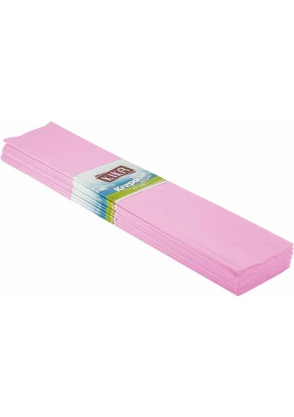 10'lu Açık Pembe Krapon Kağıdı 50X200
