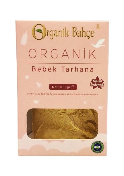 Organik Bahçe Bebek Tarhanası 100 Gram