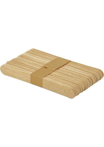 50'li Dondurma Çubuğu Naturel Renkli 15CM