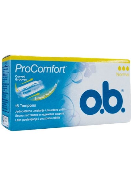 O.b Procomfort Tampons Normal 16ADET