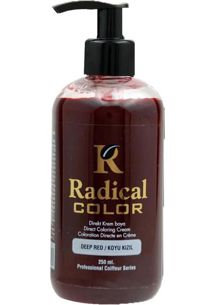 Color Su Bazlı Saç Boyası 250 ml Deep Red