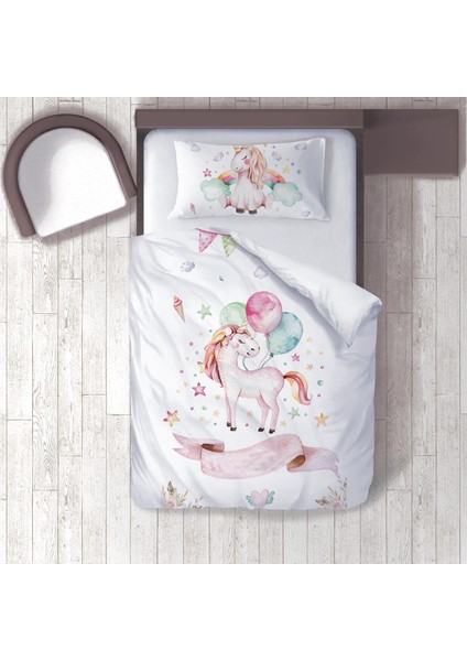Dijital Baskılı 160CM x 220CM Çocuk Odası Nevresim Takımı Model 102