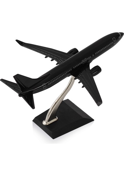 1:250 Siyah Metal Gövde Boeing 737-800 Model Uçak
