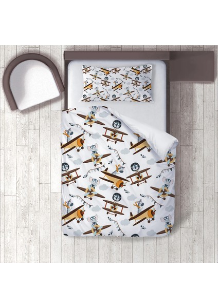 Dijital Baskılı 160CM x 220CM Çocuk Odası Nevresim Takımı Model 1392