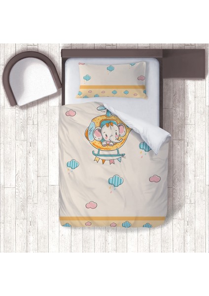 Dijital Baskılı 160CM x 220CM Çocuk Odası Nevresim Takımı Model 1435