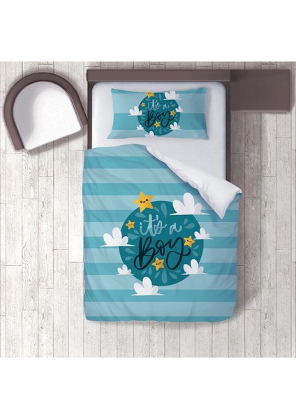 Dijital Baskılı 160CM x 220CM Çocuk Odası Nevresim Takımı Model 1358