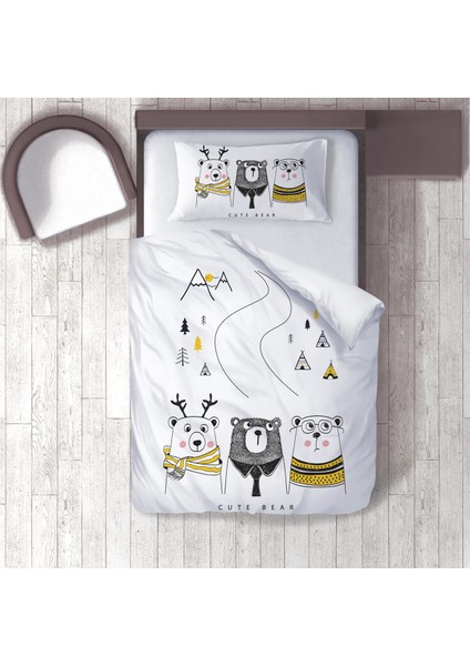 Dijital Baskılı 160CM x 220CM Çocuk Odası Nevresim Takımı Model 056