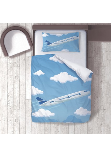 Dijital Baskılı 160CM x 220CM Çocuk Odası Nevresim Takımı Model 098