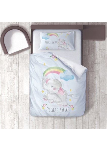 Dijital Baskılı 160CM x 220CM Çocuk Odası Nevresim Takımı Model 173