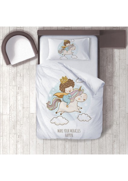 Dijital Baskılı 160CM x 220CM Çocuk Odası Nevresim Takımı Model 1380