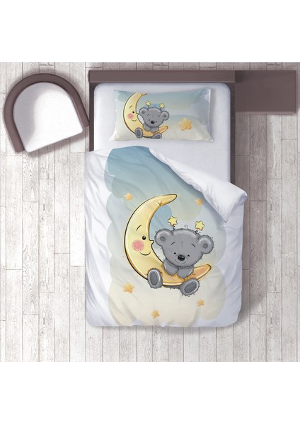 Dijital Baskılı 160CM x 220CM Çocuk Odası Nevresim Takımı Model 008