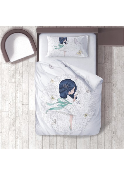 Dijital Baskılı 160CM x 220CM Çocuk Odası Nevresim Takımı Model 085