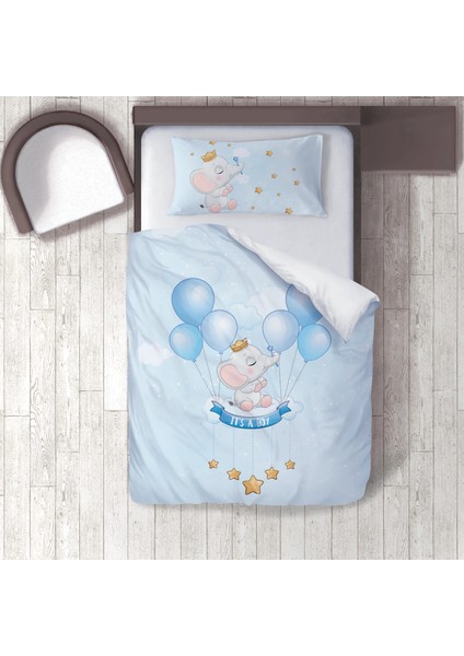 Dijital Baskılı 160CM x 220CM Çocuk Odası Nevresim Takımı Model 217