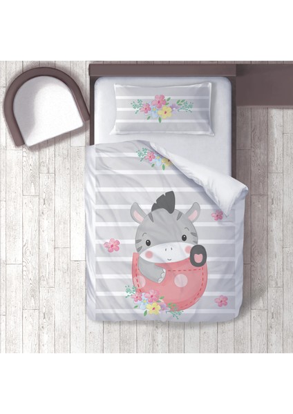 Dijital Baskılı 160CM x 220CM Çocuk Odası Nevresim Takımı Model 195